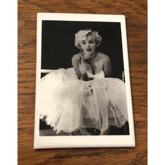Marilyn Monroe White Dress Ballerina Sitting Milton Greene Photo Magnet 3" x 2" - Picture 2 of 3